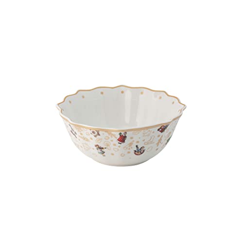 Villeroy & Boch – Toy'S Delight Bowl Jubiläumsedition, Dessertschale Aus Premium Porzellan, Bunt/Gold/Weiß, 506 Ml, Klein, Weihnachten, Weihnachtsgeschirr von Villeroy & Boch