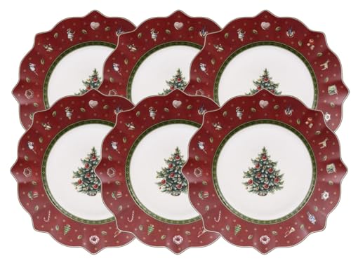 Villeroy & Boch Toy's Delight Frühstücksteller rot 24 cm Set6 von Villeroy & Boch