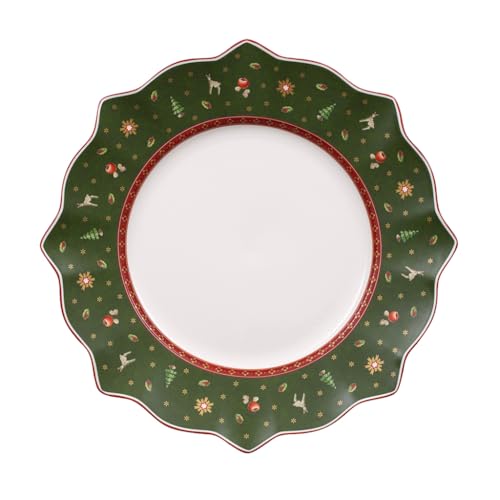 Villeroy & Boch – Toy'S Delight Grüner Speiseteller, 29 Cm, Premium Porzellan, Geschirr Weihnachten, Weihnachtsteller, Teller, Keksteller, Weihnachtsporzellan, Weihnachtsgeschirr Aus Porzellan von Villeroy & Boch