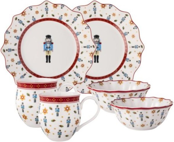 Villeroy & Boch Toy's Delight Jubiläums-Frühstücks-Set Nussknacker 6tlg. von Villeroy & Boch