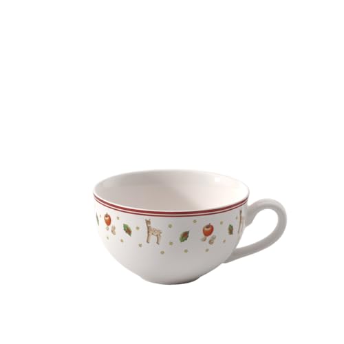 Villeroy & Boch Toy's Delight Milchkaffeetasse, 300 ml, Premium Porzellan, Weiß/Rot von Villeroy & Boch