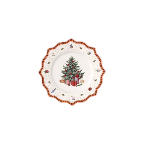 Villeroy & Boch Toy's Delight Platzteller, 35 cm, Premium Porzellan, Weiß/Rot von Villeroy & Boch