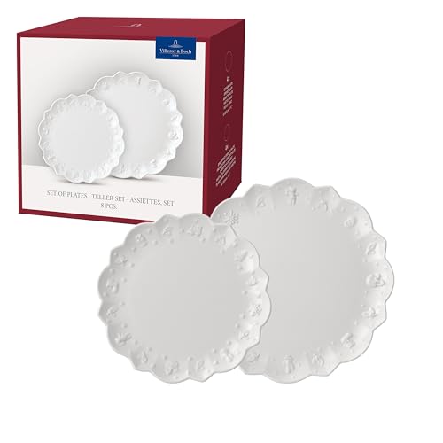 Villeroy & Boch – Toy's Delight Royal Classic Geschirr-Set 8 teilig Weiß, Spülmaschinenfest, Mikrowellensicher, Teller, Tellerset, Geschirrset 4 Personen, Weihnachtsgeschirr Toys, Premium Porcelain Villeroy & Boch – Toy's Delight Royal Classic Geschirr-Set 8 teilig Weiß, Spülmaschinenfest, Mikrowellensicher, Teller, Tellerset, Geschirrset 4 Personen, Weihnachtsgeschirr Toys, Premium Porcelain von Villeroy & Boch