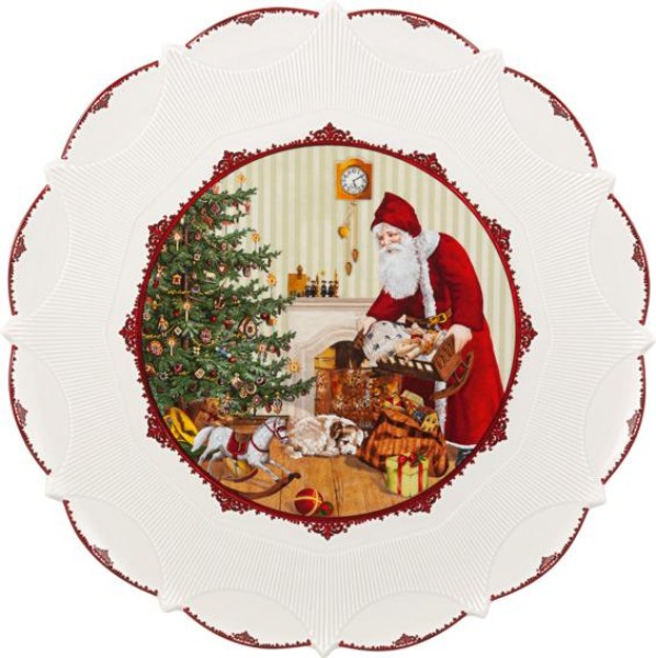 Villeroy & Boch Toy's Fantasy Gebäckteller groß: Santa bringt Geschenke 42cm von Villeroy & Boch