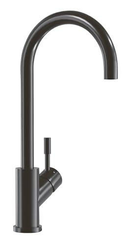 Villeroy & Boch Umbrella Küchenarmatur, Hochdruck, Wasserhahn Küche mit Keramikkartusche und 360° Schwenkbereich, Spültischarmatur wassersparend, Auslauf Höhe 275mm, Anthracite von Villeroy & Boch