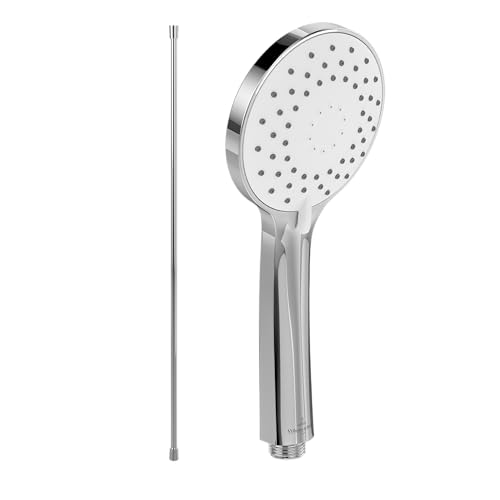 Villeroy & Boch Universal Showers Handbrause-Set (2 in 1 Bundle), bestehend aus Duschkopf inkl. Handbrauseschlauch 1,60m, Chrom von Villeroy & Boch
