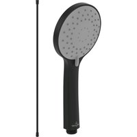 Villeroy & Boch Universal Showers Handbrause-Set (2 in 1 Bundle), bestehend aus Duschkopf inkl. Handbrauseschlauch 1,60m, Matt Black von Villeroy & Boch