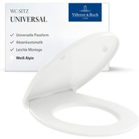 Villeroy&boch - Universal WC-Sitz - Toilettendeckel Weiß glänzend mit Absenkautomatik - Abnehmbarer, bruchsicherer Toilettensitz aus Duroplast Villeroy&boch - Universal WC-Sitz - Toilettendeckel Weiß glänzend mit Absenkautomatik - Abnehmbarer, bruchsicherer Toilettensitz aus Duroplast von Villeroy & Boch