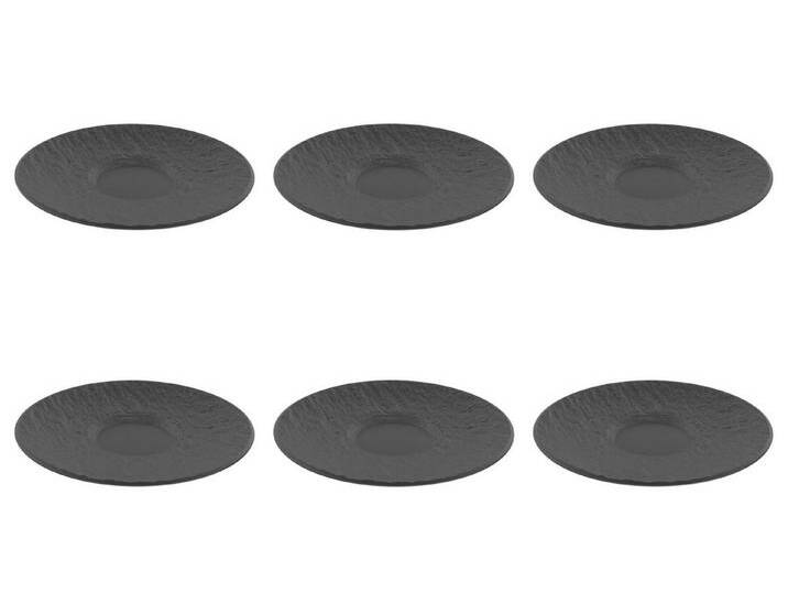 Villeroy & Boch Untertasse Manufacture Rock, Spülmaschinengeeignet, schwarz von Villeroy-&-Boch