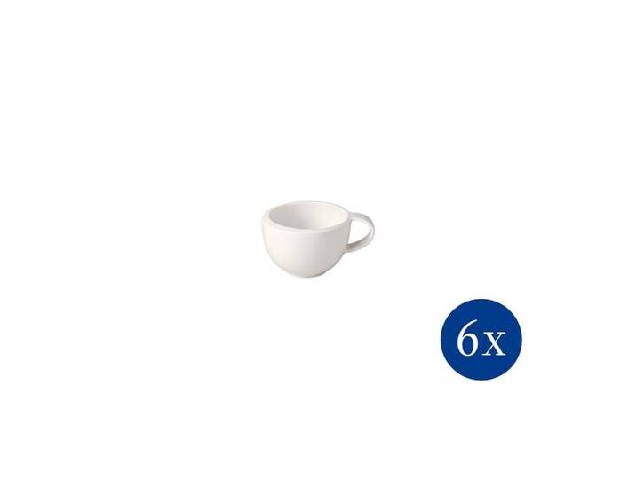 Villeroy & Boch Untertasse NewMoon Espressotasse, 50 ml, 6 Stück, weiß, (6 St), weiß von Villeroy-&-Boch