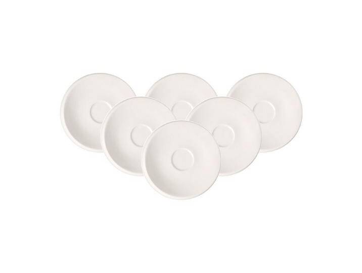 Villeroy & Boch Untertasse NewMoon Mokka- / Espressountertasse ø 13 cm, (6 St), weiß von Villeroy-&-Boch