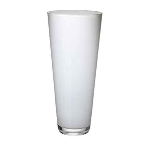 Villeroy und Boch Verso Große Vase Arctic Breeze, 38 cm, Glas, Weiß von Villeroy & Boch