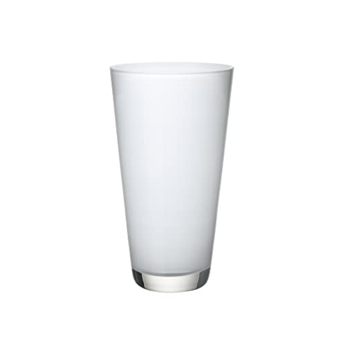 Villeroy und Boch Verso Kleine Vase Arctic Breeze, 25 cm, Glas, Weiß von Villeroy & Boch
