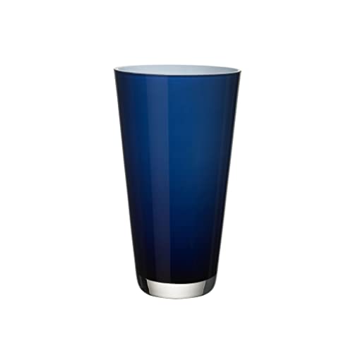 Villeroy und Boch Verso Kleine Vase Midnight Sky, 25 cm, Glas, Blau von Villeroy & Boch
