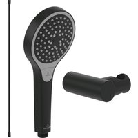 Villeroy & Boch Verve Showers Handbrause-Set (3 in 1 Bundle), bestehend aus Duschkopf inkl. Handbrausehalter (rund) und Handbrauseschlauch 1,60m, von Villeroy & Boch