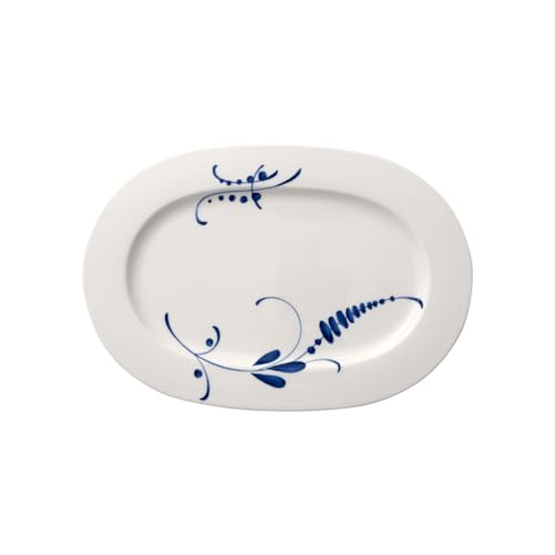 Villeroy und Boch Vieux Luxembourg Brindille Servierplatte, 34 cm, Premium Porzellan, Weiß von Villeroy & Boch