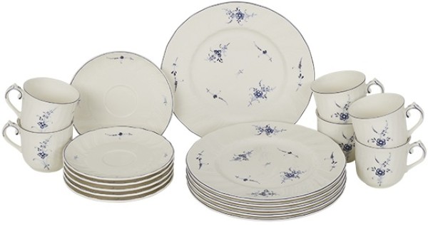 Villeroy & Boch Vieux Luxembourg Kaffee-Set für 6 Personen / 18 Teile von Porzellan-Exklusiv