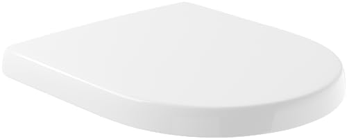 Villeroy & Boch WC-Sitz Architectura - Toilettendeckel Weiß glänzend mit Absenkautomatik - Abnehmbarer, bruchsicherer Toilettensitz aus Duroplast - Klodeckel D-Form - Original Ersatzteil von Villeroy & Boch