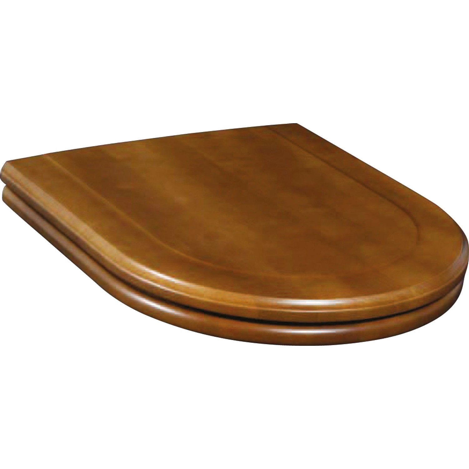 Villeroy & Boch WC-Sitz Hommage aus Birkenmassivholz Scharniere Edelmessing von Villeroy & Boch