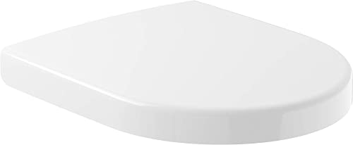 Villeroy & Boch WC-Sitz Subway 2.0 (Toilettensitz weiss, mit Scharnieren aus Edelstahl, Quick Release, Duroplast, ohne Soft-Close) 9M69Q101 von Villeroy & Boch