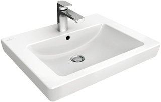 Villeroy & Boch Waschbecken Subway 7113FA 65x47cm mit Hahnloch durchgest mit Überlauf weiß a. von Villeroy & Boch