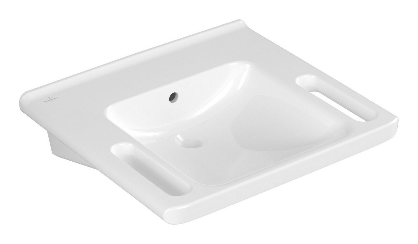 Villeroy & Boch Waschbecken ViCare, ViCare mit Überlauf 600 x 550 x 180 mm - Weiß Alpin mit CeramicPlus Villeroy & Boch Waschbecken ViCare, ViCare mit Überlauf 600 x 550 x 180 mm - Weiß Alpin mit CeramicPlus von Villeroy & Boch