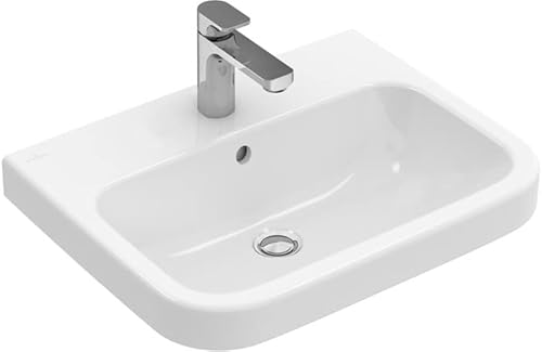 Villeroy&Boch Waschtisch Architectura 4188 550x470mm 3-LArm mittl HL durchg Überl Eckig WeißAlpin von Villeroy & Boch