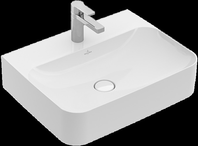 Villeroy & Boch Finion Waschtisch, verdeckter Überlauf, 1 Hahnloch, Unterseite geschliffen, 600x470mm, 41686CR1 Villeroy & Boch Finion Waschtisch, verdeckter Überlauf, 1 Hahnloch, Unterseite geschliffen, 600x470mm, 41686CR1 von Villeroy & Boch