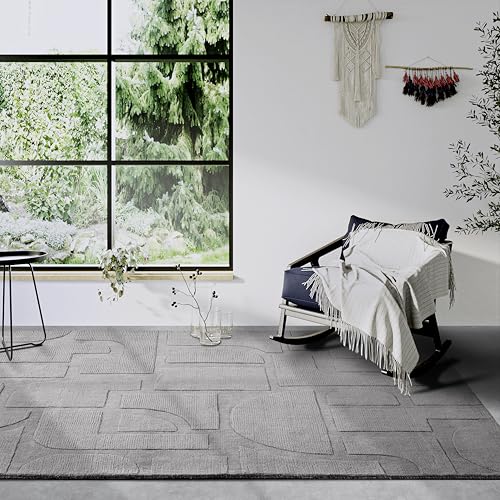 Villeroy & Boch Wollteppich Alexis - Natur Wohnzimmerteppich - Handgewebt & Natürlich - Boho Teppich Wolle für Wohnzimmer, Schlafzimmer, Esszimmer, Flur, Küche – Grau, 120x170 cm Villeroy & Boch Wollteppich Alexis - Natur Wohnzimmerteppich - Handgewebt & Natürlich - Boho Teppich Wolle für Wohnzimmer, Schlafzimmer, Esszimmer, Flur, Küche – Grau, 120x170 cm von Villeroy & Boch