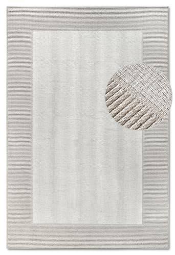 Villeroy & Boch Wollteppich Johann - Natur Wohnzimmerteppich - Schurwolle & Natürlich - Boho Skandi Teppich Wolle für Wohnzimmer, Schlafzimmer, Esszimmer, Flur –Natur Creme, 200x290cm von Villeroy & Boch