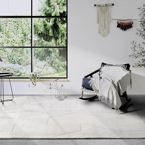 Villeroy & Boch Wollteppich Ursule - Natur Wohnzimmerteppich - Handgewebt & Natürlich - Boho Teppich Wolle für Wohnzimmer, Schlafzimmer, Esszimmer, Flur, Küche – Creme, 190x280 cm Villeroy & Boch Wollteppich Ursule - Natur Wohnzimmerteppich - Handgewebt & Natürlich - Boho Teppich Wolle für Wohnzimmer, Schlafzimmer, Esszimmer, Flur, Küche – Creme, 190x280 cm von Villeroy & Boch