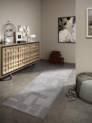 Villeroy & Boch Wollteppich Wilhelmine - Natur Wohnzimmerteppich - Handgewebt & Natürlich - Boho Teppich Wolle für Wohnzimmer, Schlafzimmer, Esszimmer, Flur, Küche – Grau, 80x250 cm Villeroy & Boch Wollteppich Wilhelmine - Natur Wohnzimmerteppich - Handgewebt & Natürlich - Boho Teppich Wolle für Wohnzimmer, Schlafzimmer, Esszimmer, Flur, Küche – Grau, 80x250 cm von Villeroy & Boch