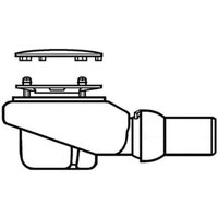 Ablauf TempoplexPlus 92260068 compact, ø 90 mm, für Duschwanne, weiß - Villeroy&boch von Villeroy & Boch