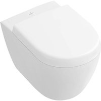 Villeroy&boch - Tiefspül-WC spülrandlos Subway 2.0 355x480x360mm Oval wandh. Abg. waagerecht Direct-Flush Weiß Alpin CeramicPlus von Villeroy & Boch