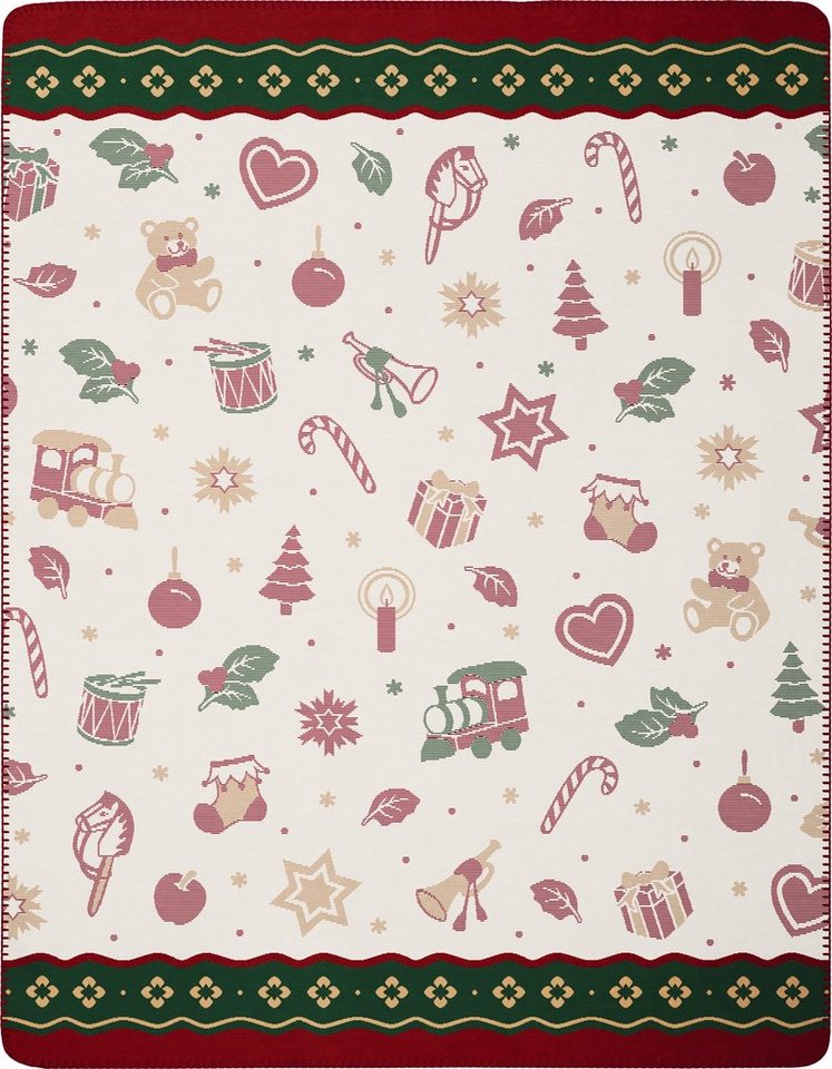 Wohndecke Wohndecke Toy's Delight mit weihnachtlichen Motiven in 150x200 cm, Villeroy & Boch von Villeroy & Boch