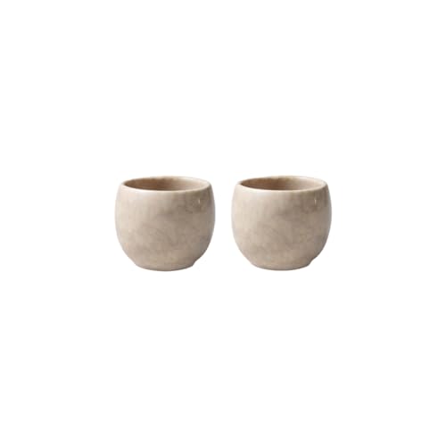 like. by Villeroy & Boch – Perlemor Home Eierbecher Set 2 teilig, multifunktionaler Eierbecher/Shotglas, 2er Set aus hochwertigem Premium Porzellan, spülmaschinensicher, sand von Villeroy & Boch