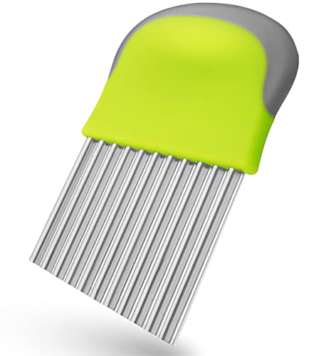 Villkin Wellenschneider für Gemüse und Obst - Riffelmesser aus Edelstahl für die schönsten Schnittmuster - Spülmaschinenfest von Villkin