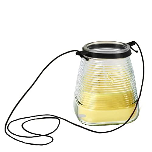 Citronella Kerze Glaskerze SPAAS® MIT HÄNGER Duftkerze für Garten, Outdoor und Urlaub 0522100 (Lemon Breeze (Citronella)) von Vilo Visions