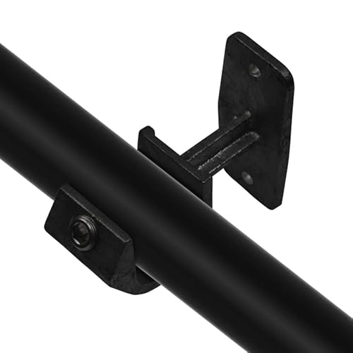 Rohrverbinder Temperguss SCHWARZ Gerüstrohr Kupplungen T-Clamps® - TÜV geprüf (Handlaufhalterung Offen (143K), 26,9 mm (¾")) von Vilo Visions