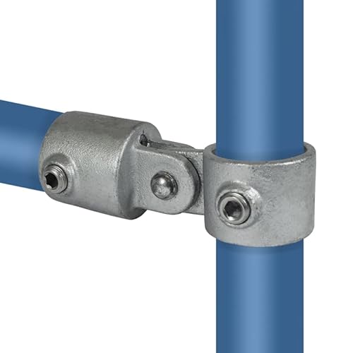 Rohrverbinder Temperguss Verzinkt Gerüstrohr Kupplungen T-Clamps® - TÜV geprüft (Gelenkstück einfach (173), 33,7 mm (1”)) von Vilo Visions