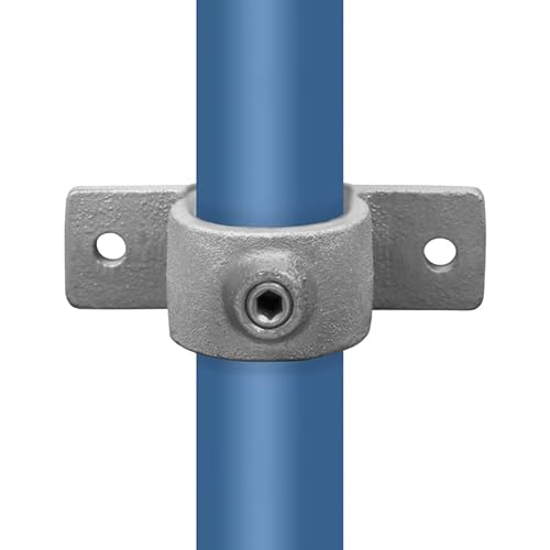 Rohrverbinder Temperguss Verzinkt Gerüstrohr Kupplungen T-Clamps® - TÜV geprüft (Ösenteil mit Doppellasche (198), 26,9 mm (¾")) von Vilo Visions