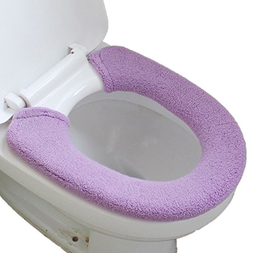 Vimeet Wärmer Waschbar WC-Sitz-Pad Badezimmer Bad WC-Sitzbezüge Toiletten Sitzbezug Closestool Seat Pad Toilet Seat Cover WC-Sitz Kissen Toilette Sitz Abdeckung für Universal Toilettensitz Helles Lila Vimeet Wärmer Waschbar WC-Sitz-Pad Badezimmer Bad WC-Sitzbezüge Toiletten Sitzbezug Closestool Seat Pad Toilet Seat Cover WC-Sitz Kissen Toilette Sitz Abdeckung für Universal Toilettensitz Helles Lila von Vimeet