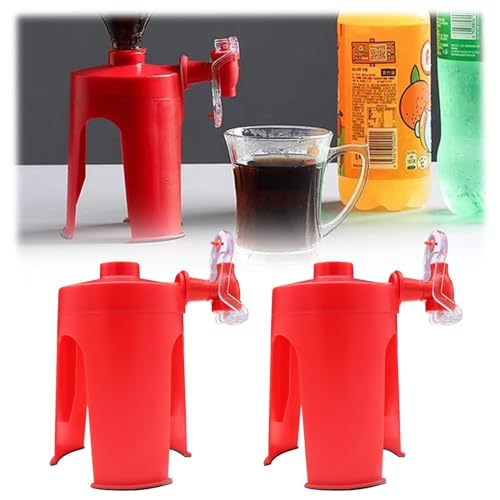 vimlo Handdruck-Getränkespender mit Kohlensäure, 2-Liter-Sodaspender, berührungsloser Getränkespender, Trinkbrunnen mit umgekehrtem Wasserhahn (Color : 2pcs) von Vimlo