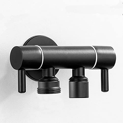 Schwarz Multifunktions Doppel Waschmaschine Wasserhahn Edelstahl Bad Wand Wasserhahn Mop Tap Outdoor Garten Wasserhähne von Vimmor