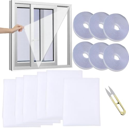 13 Stück Fliegengitter Fenster Weiß Set, Fliegengitter Fenster Ohne Bohren, Insektenschutz Fenster, Mückennetz Fenster Langlebig Fliegennetz Fenster Geeignet für Zuhause Wohnungen und Büros 13 Stück Fliegengitter Fenster Weiß Set, Fliegengitter Fenster Ohne Bohren, Insektenschutz Fenster, Mückennetz Fenster Langlebig Fliegennetz Fenster Geeignet für Zuhause Wohnungen und Büros von Vimmvid