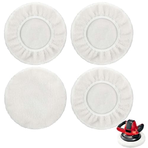4 Stück Polierhauben 250mm, Lammwolle Polierscheiben Polierpads Polierhauben Polierwatte Polierpads Polieraufsatz Winkelschleifer für 230mm-250mm Poliermaschinen für Auto Autoscheinwerfer Korkböden 4 Stück Polierhauben 250mm, Lammwolle Polierscheiben Polierpads Polierhauben Polierwatte Polierpads Polieraufsatz Winkelschleifer für 230mm-250mm Poliermaschinen für Auto Autoscheinwerfer Korkböden von Vimmvid