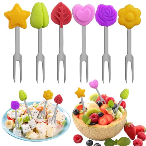 6 Stück Piekser Fingerfood Kinder Food Picks,Obstgabeln Kinder Obstgabeln Snack Piekser Kinder Mini Gabeln Für Kinder Brotdose Piekser Kinder,für Lunch-Box Party Nachmittagstee 6 Stück Piekser Fingerfood Kinder Food Picks,Obstgabeln Kinder Obstgabeln Snack Piekser Kinder Mini Gabeln Für Kinder Brotdose Piekser Kinder,für Lunch-Box Party Nachmittagstee von Vimmvid