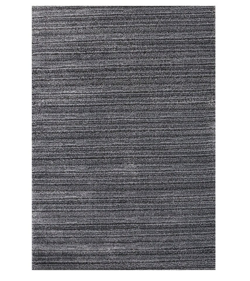 Vimoda Teppich Moderner Wohnzimmer Teppich Extra Weich Mikrofaser Anthrazit, Rechteckig, Läufer Premium Qualität Anthrazit von Vimoda
