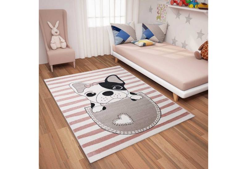 Teppich Teppich Hunde Welpe Kinder Zimmer Pink, Vimoda, Rechteckig von Vimoda