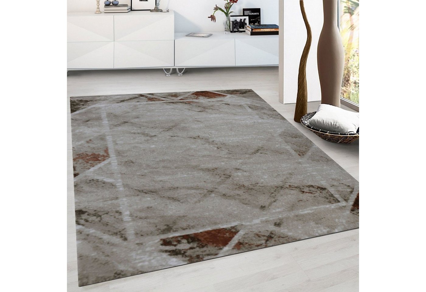 Teppich Teppich Modern Klassisch Kurzflor Flur Küche Wohnzimmer, Vimoda, Rechteckig von Vimoda
